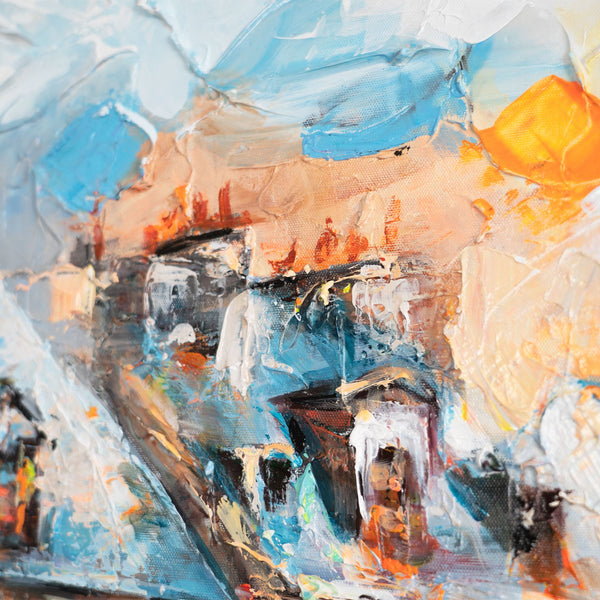 Das Gemälde "Gemütlichkeit in Paris" romantische Atmosphäre der Stadt der Liebe