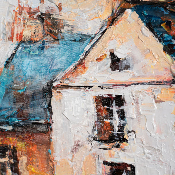 Das Gemälde "Gemütlichkeit in Paris" romantische Atmosphäre der Stadt der Liebe