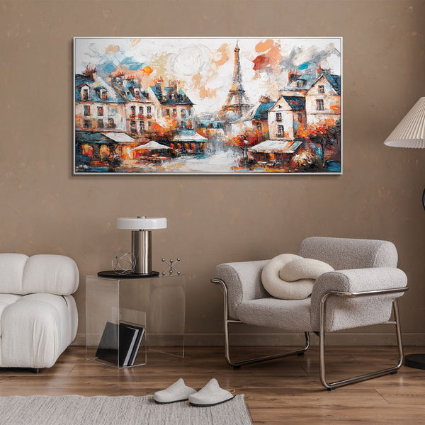 Das Gemälde "Gemütlichkeit in Paris" romantische Atmosphäre der Stadt der Liebe