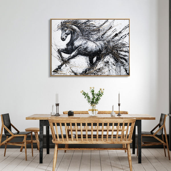 Gemälde „Energie der Geschwindigkeit“ Dynamik und Kraft in jedem Pinselstrich