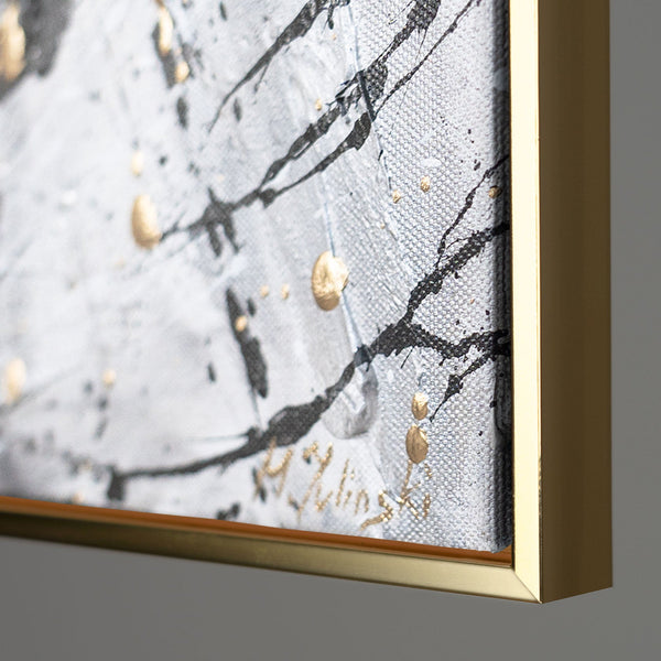 Gemälde "Zweige der Gefühle" ein abstraktes Symbol einer Einheit