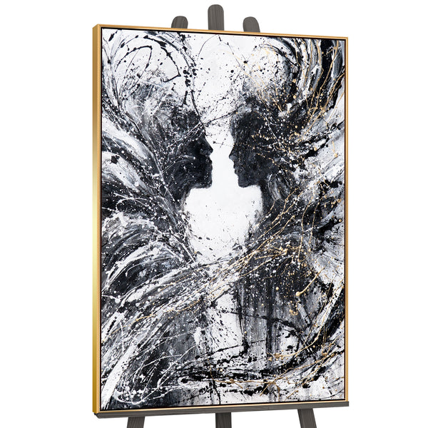 Gemälde "Zweige der Gefühle" ein abstraktes Symbol einer Einheit