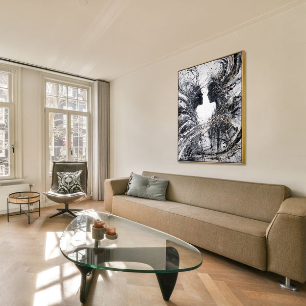 Gemälde "Zweige der Gefühle" ein abstraktes Symbol einer Einheit