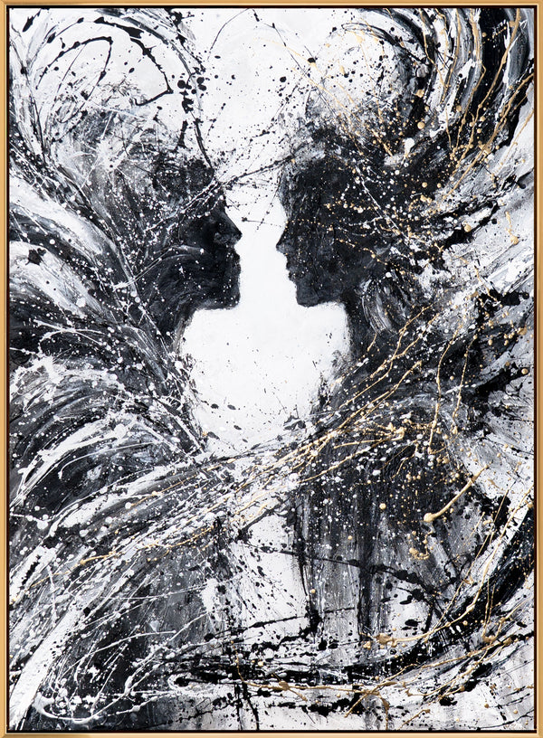 Gemälde "Zweige der Gefühle" ein abstraktes Symbol einer Einheit