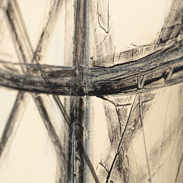 Gemälde „Parallelen und Schnittpunkte“