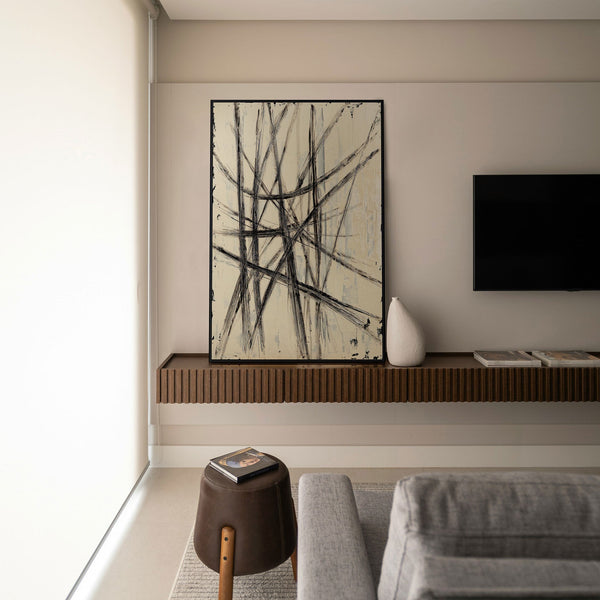 Gemälde „Parallelen und Schnittpunkte“