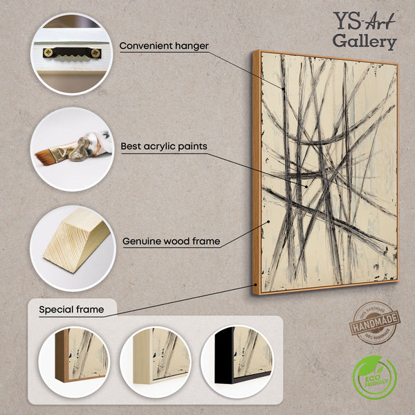 Gemälde „Parallelen und Schnittpunkte“