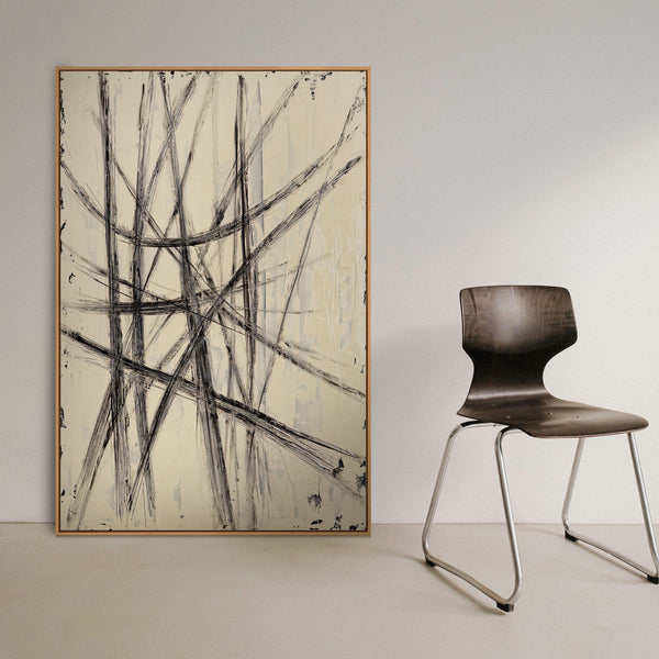 Gemälde „Parallelen und Schnittpunkte“