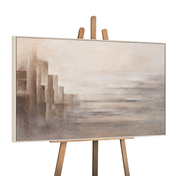 Das Gemälde „Grenzen der Illusion“ – ein modernes abstraktes Gemälde mit architektonischem Motiv