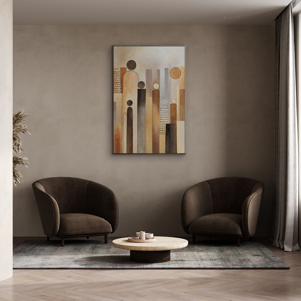 Gemälde „Die Stadt der Figuren“