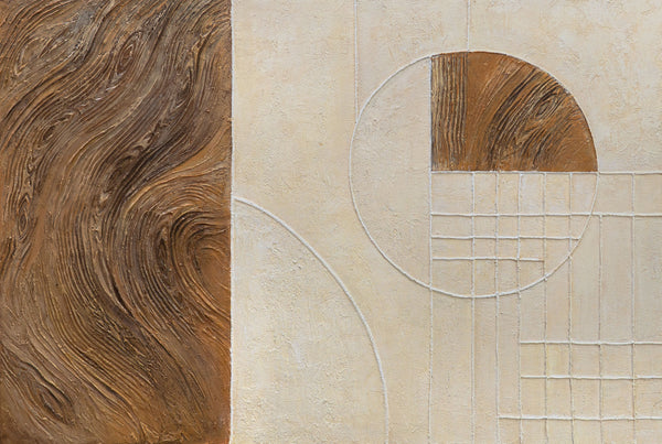 Gemälde „Linien und Kreis“