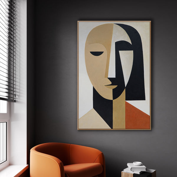 Gemälde „Die Geometrie des Gesichts“