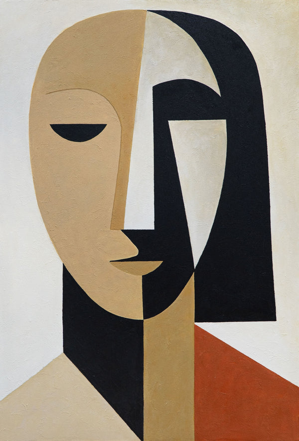 Gemälde „Die Geometrie des Gesichts“