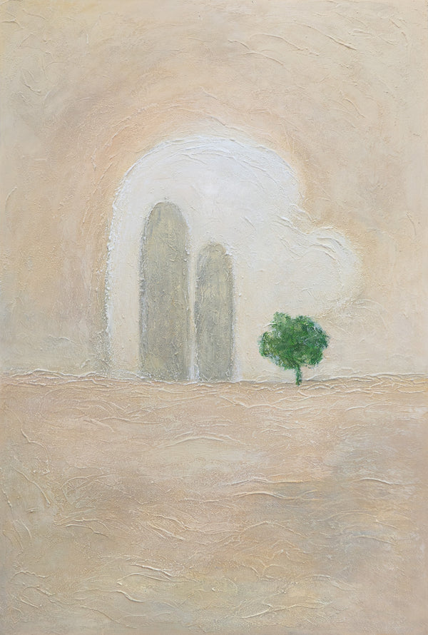 Gemälde „Grüner Akzent“