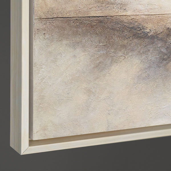 Abstraktes Acrylbild „Linie des Horizonts“ — Natürliche Harmonie mit Struktur
