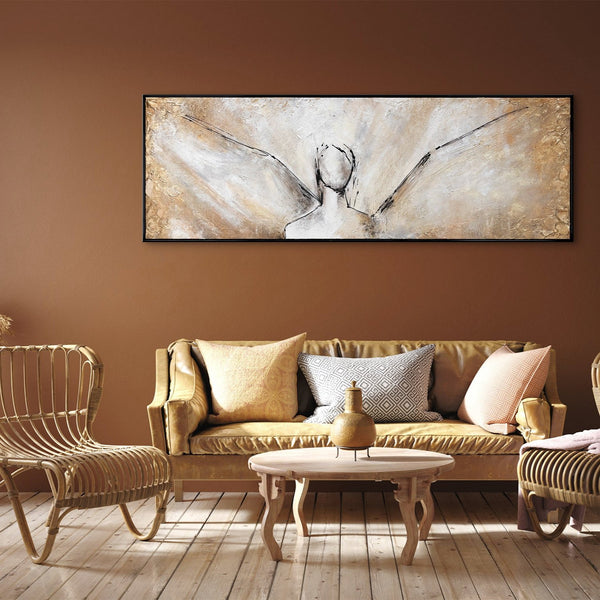 abstract acrylic painting on canvas