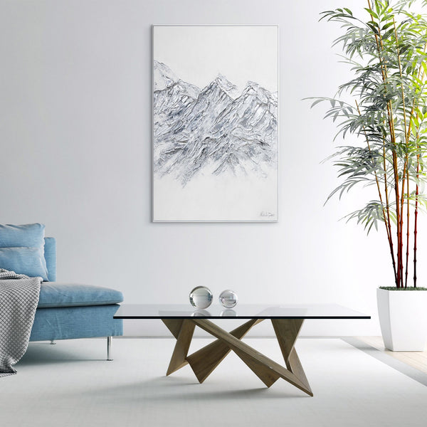 framed wall paintings abstract mountain art
