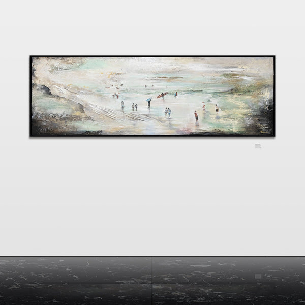 landscape canvas painting beaches acrylic