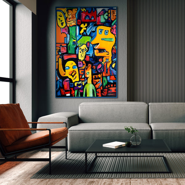 painting with acrylic on canvas