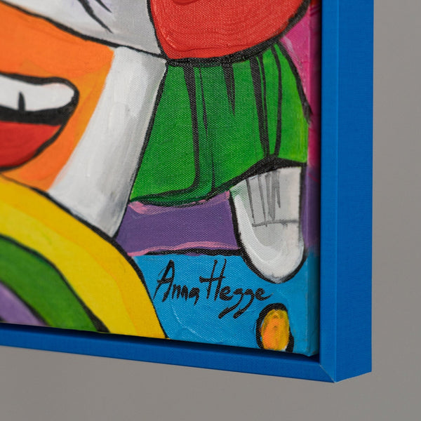 Gemälde "Fantasiewelt" moderne Abstraktion im Stil der Pop-Art
