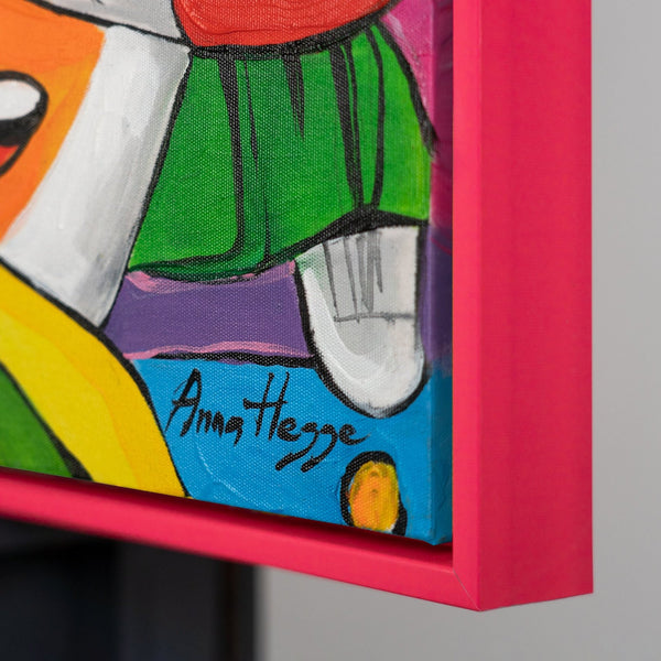 Gemälde "Fantasiewelt" moderne Abstraktion im Stil der Pop-Art
