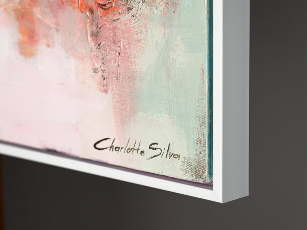 Gemälde "Stille des Horizont" abstrakte Harmonie in einer Pastellpalette