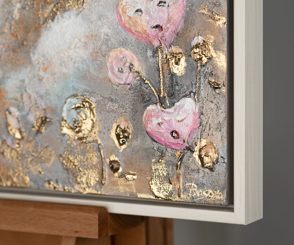 Gemälde "Magisches Märchen" Kindertriptychon in einer sanften Pastellpalette