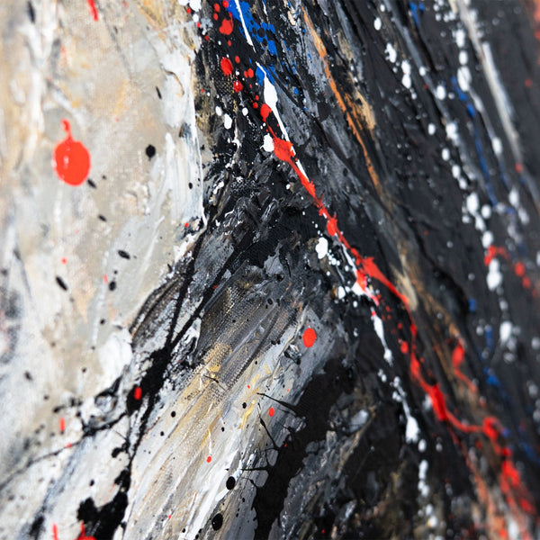 Gemälde „Die Kraft im Inneren“ Energieexplosion auf Leinwand