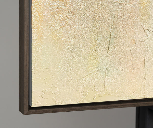 Geometrisches Gleichgewicht in natürlicher Farbpalette – abstraktes Acrylgemälde auf Leinwand