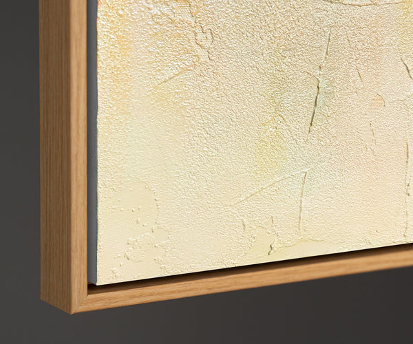 Geometrisches Gleichgewicht in natürlicher Farbpalette – abstraktes Acrylgemälde auf Leinwand