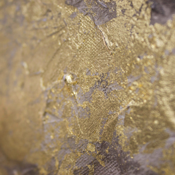 Gemälde "Erleuchtung" meditatives Porträt des Buddha mit Gold