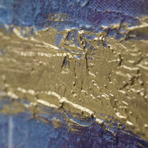 Gemälde „Zeit II“ geometrische abstrakte Leinwand mit Textur