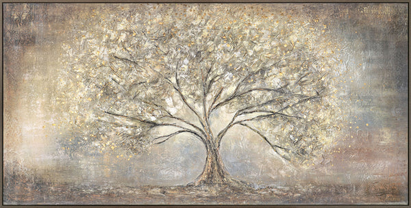 Gemälde "Goldbaum" Symbol für Harmonie und natürliche Erhabenheit