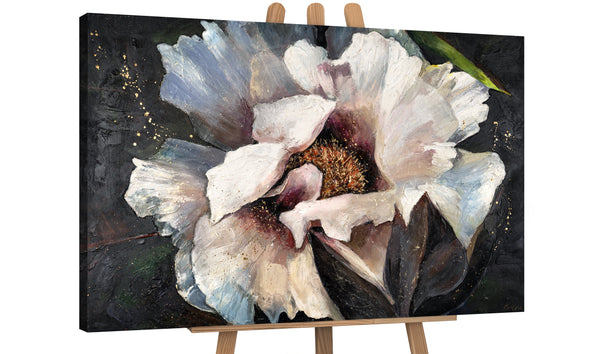 Gemälde "Pfingstrosen II" realistische Blume mit einer dreidimensionalen Textur
