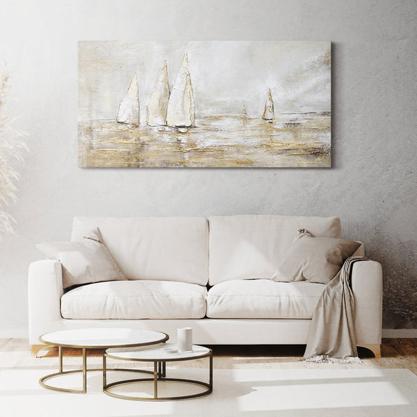 Gemälde "Sonnenschein" minimalistische Meereskomposition