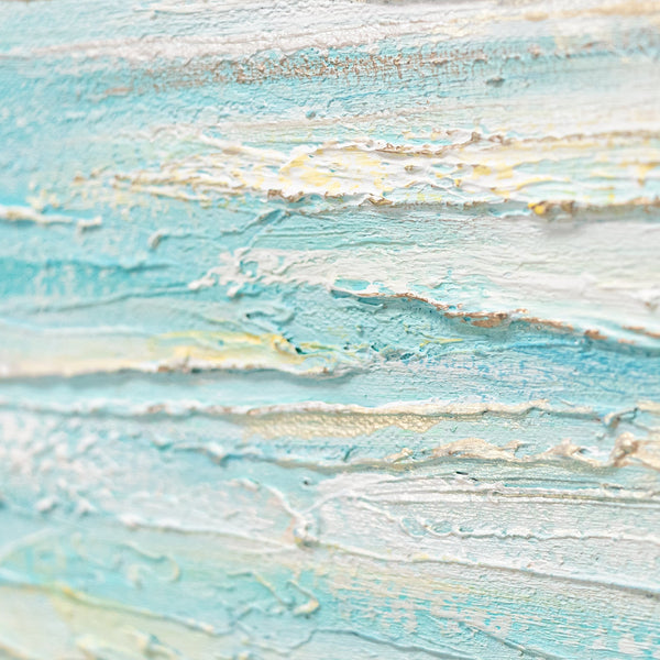 Gemälde "Blaues Meer" Meereslandschaft in Aquarelltönen
