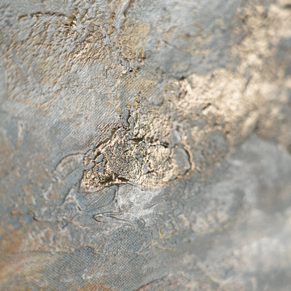 Gemälde „Ruhiges Meer“ horizontale Abstraktion mit maritimem Thema.