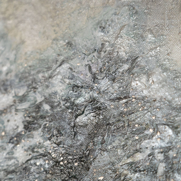 Gemälde "Symbolisches Licht" horizontale Abstraktion mit Figuren
