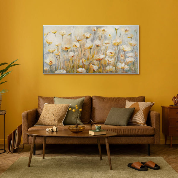 Gemälde "Das Licht der floralen Stille" luftige florale Abstraktion
