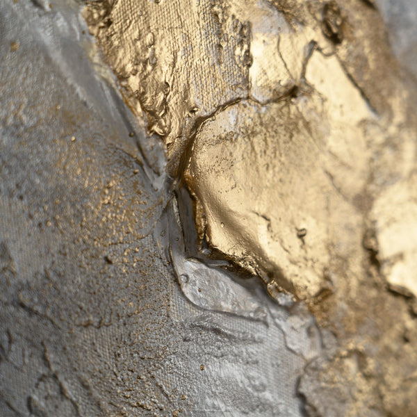 Gemälde "Goldene Spannung" Abstraktion mit Reliefeffekt