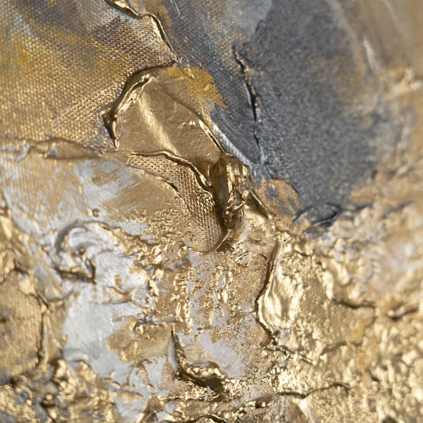 Gemälde "Goldene Spannung" Abstraktion mit Reliefeffekt